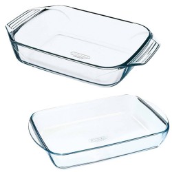 2x Glazen ovenschalen 2,6 en 3,8 liter - Ovenschalen
